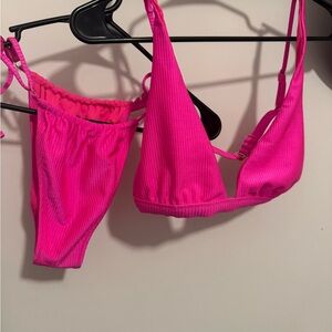 Aerie Pink Bikini Set Swimwear